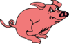 Running Pig Clip Art